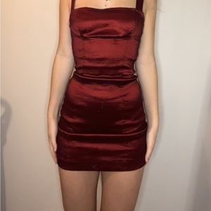 Lucy in the sky burgundy dress